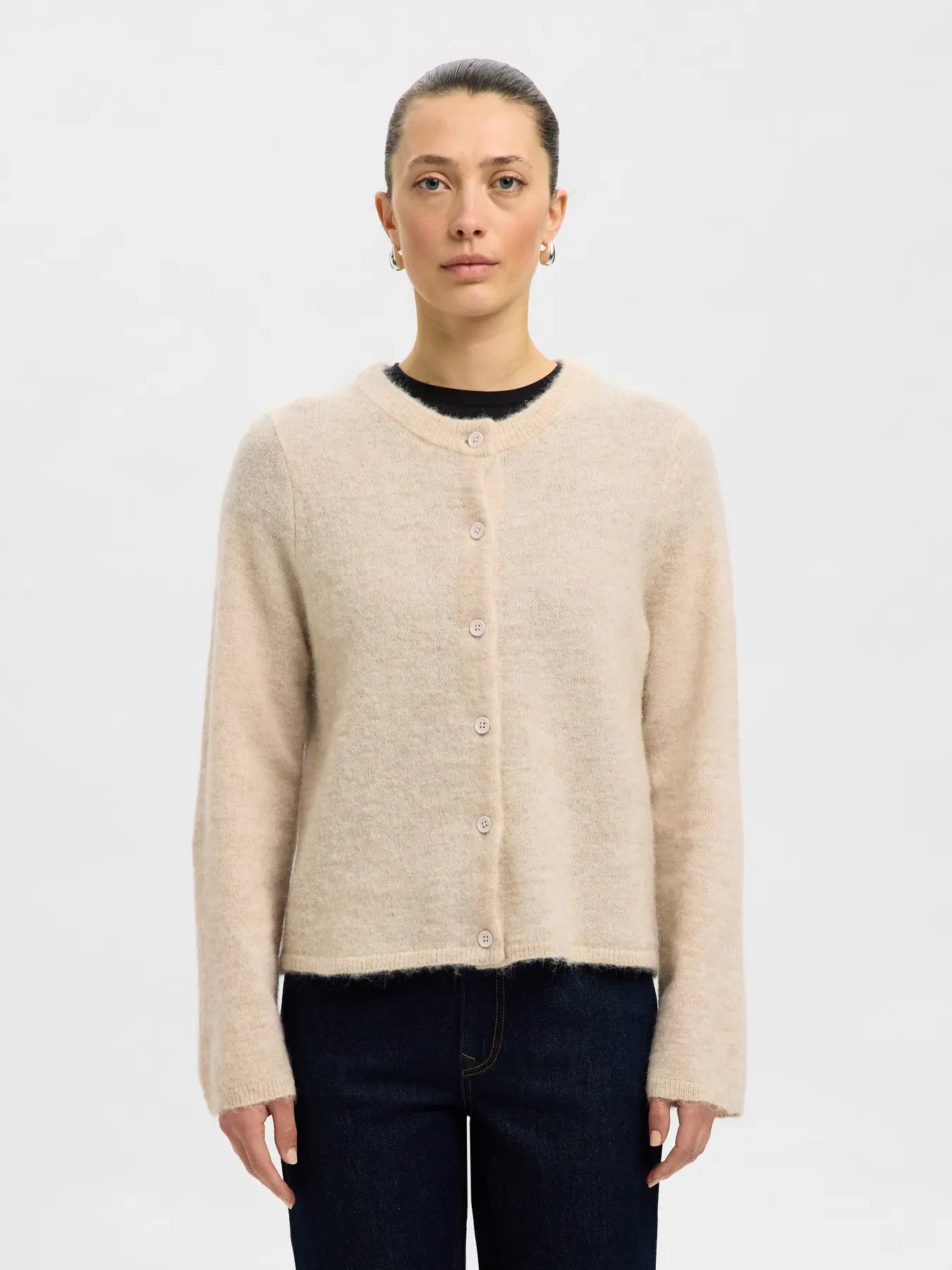 Slwlulu Knit Cardigan Birch