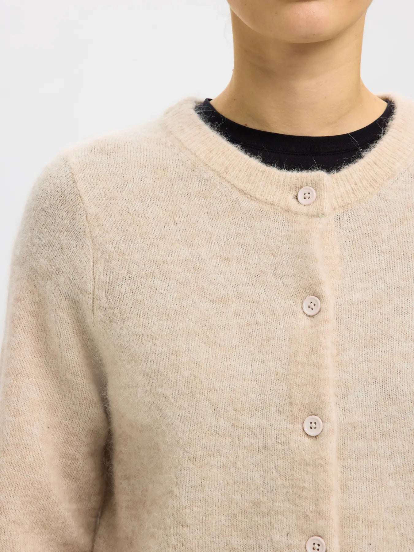 Slwlulu Knit Cardigan Birch