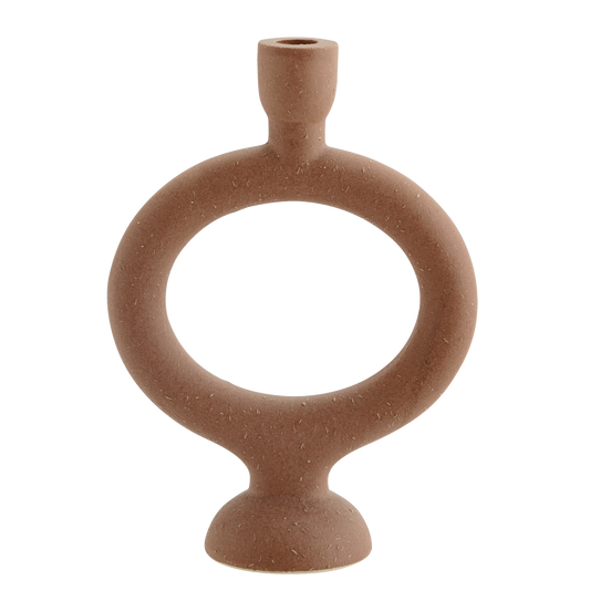 Stoneware Candleholder Brick