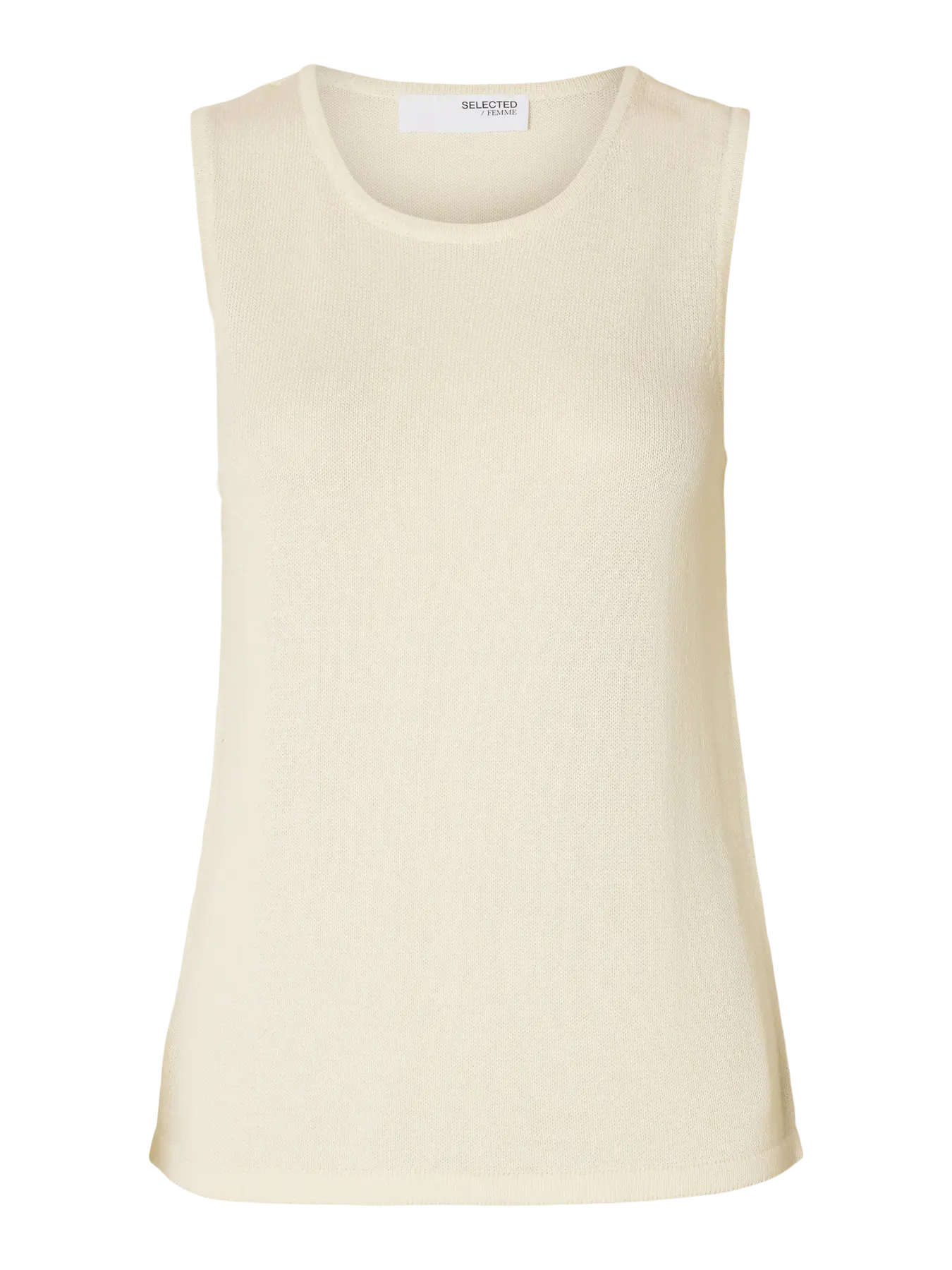 Slfmoon Knit Top Beige