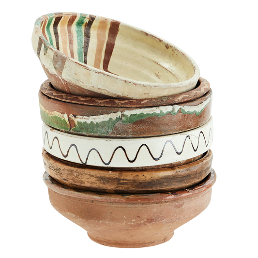 Re-used Earthenware Bowls
