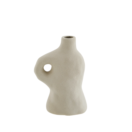 Stoneware Vase Greige