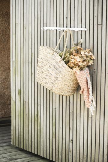 Beach bag seagrass conical