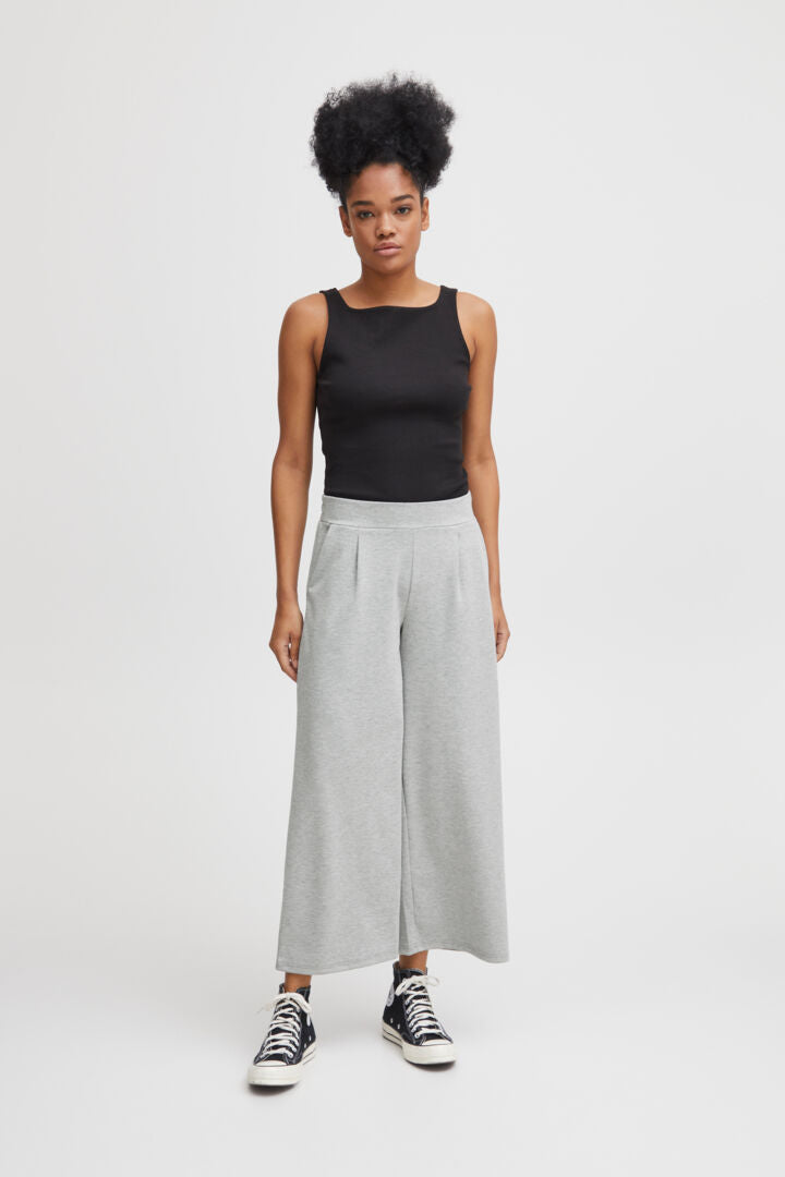 Ihkate sus Wide Pants Grey Melange