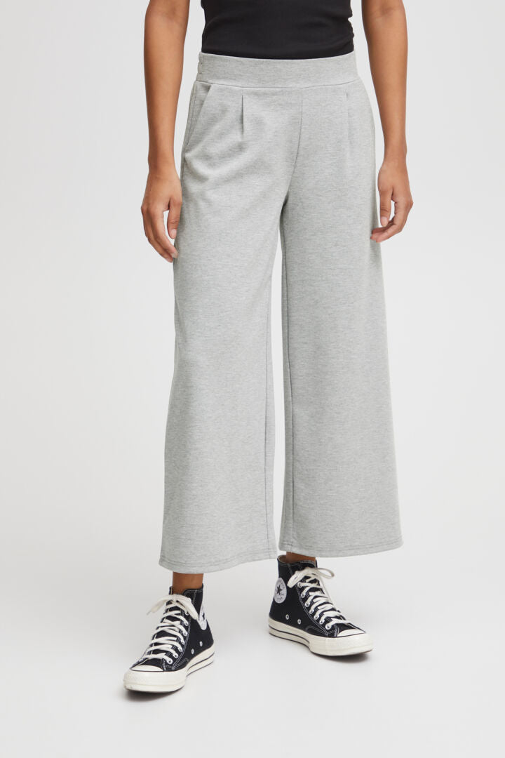 Ihkate sus Wide Pants Grey Melange