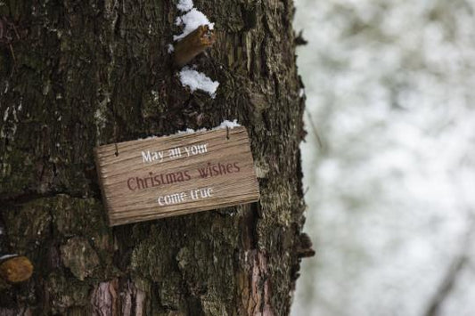 Wooden Sign May all your Christmas wishes come true
