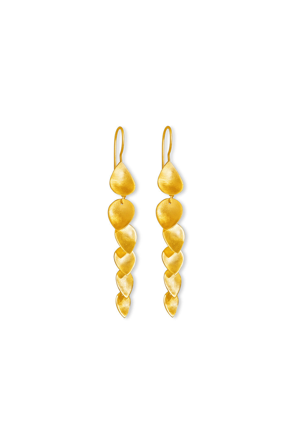 Earring PD leaves string gold