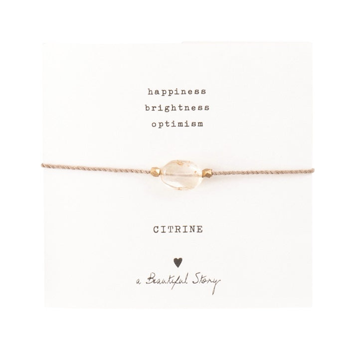 Gemstone Card Bracelet