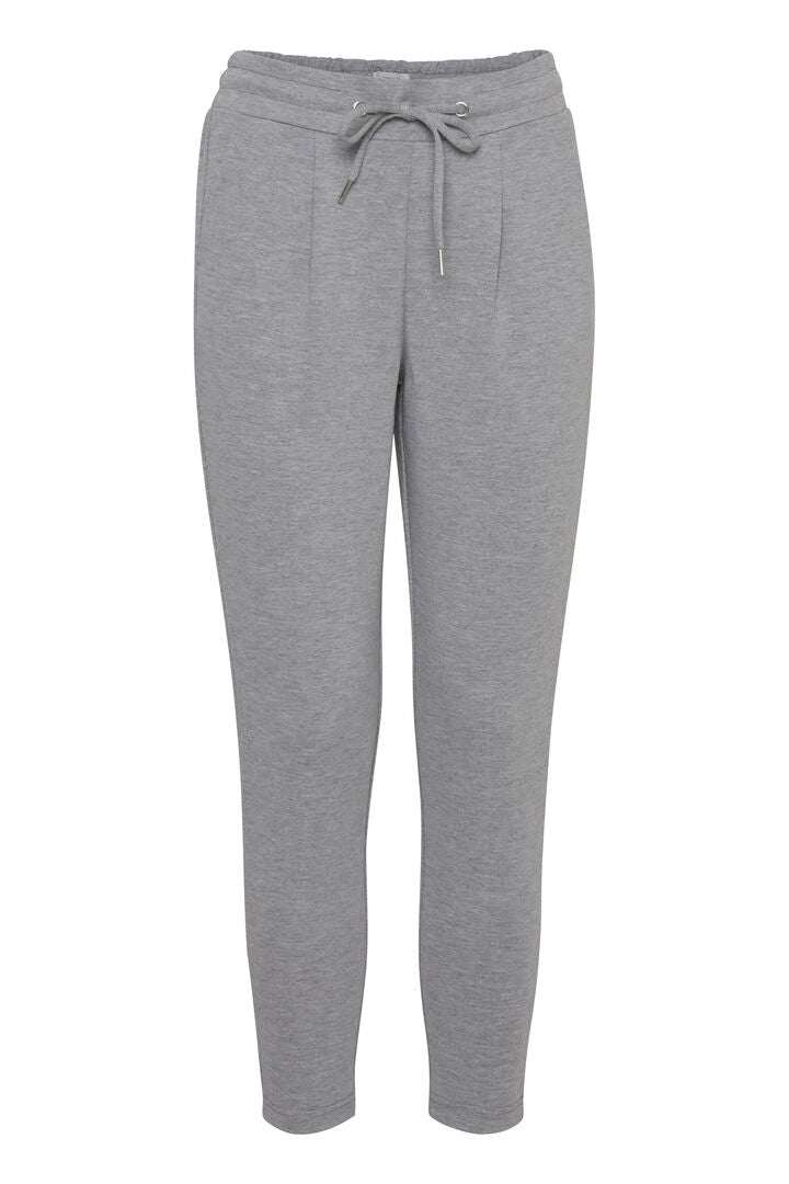 Ihkate Pants Cropped Grey Melange